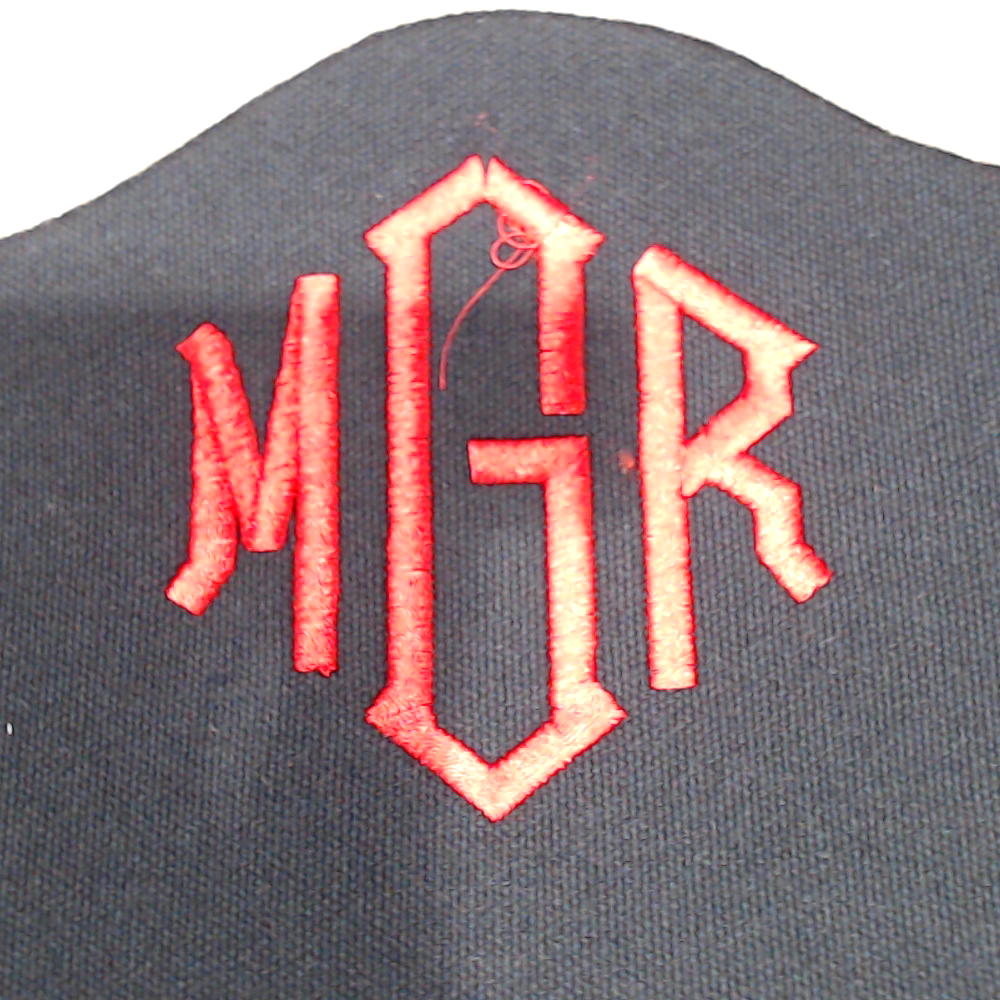 BLOOPER BAG: Monogrammed Wavy Top Weekender