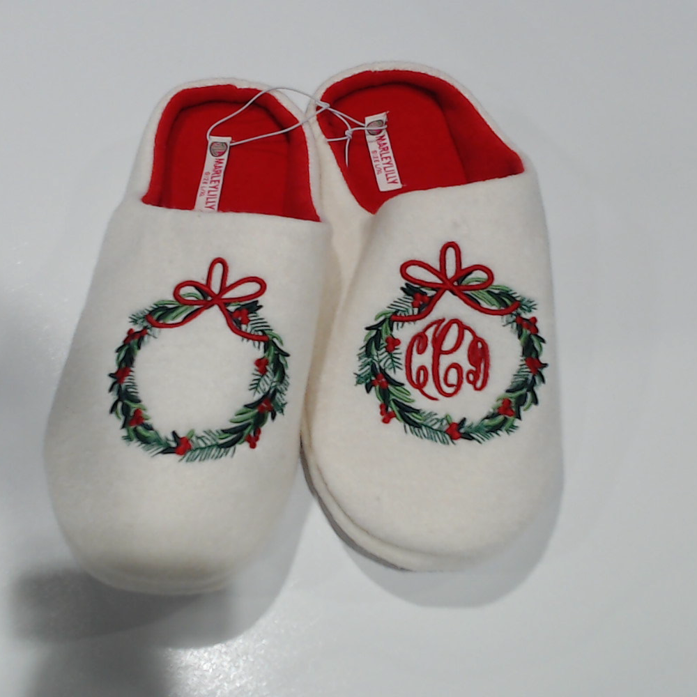 BLOOPER SHOES: Monogrammed Slippers