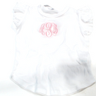 BLOOPER KIDS: Monogrammed Toddler Flutter Sleeve Top