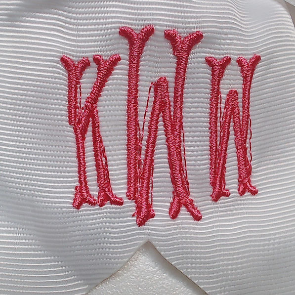 BLOOPER KIDS: Monogrammed Girls Hair Bow