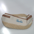 BLOOPER ACCESSORY: Monogrammed Stair Basket
