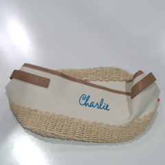 BLOOPER ACCESSORY: Monogrammed Stair Basket