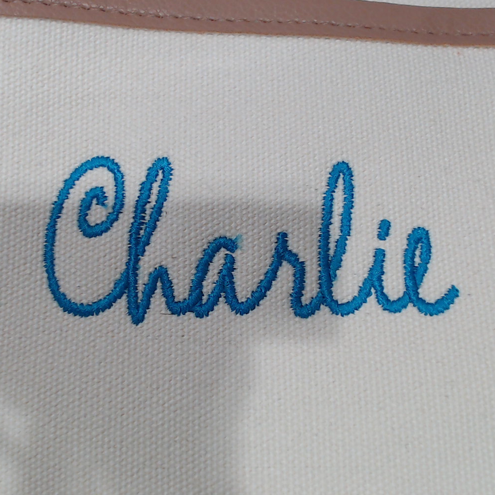 BLOOPER ACCESSORY: Monogrammed Stair Basket