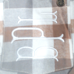 BLOOPER CLOTHING: Monogrammed Plaid Layering Tunic
