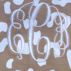 BLOOPER KIDS: Monogrammed Kids Striped Sleeve Dress