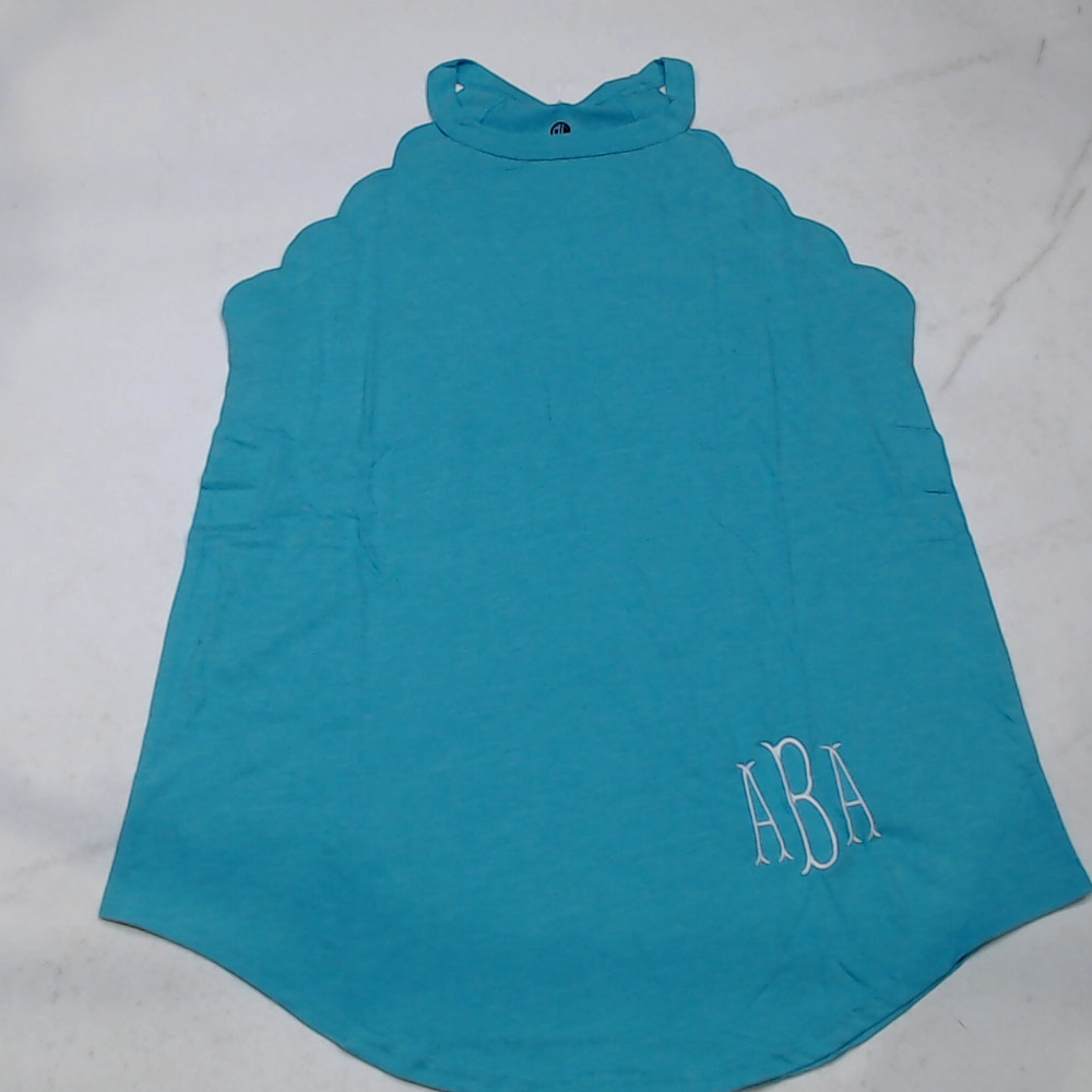 BLOOPER CLOTHING: Monogrammed Scalloped Tank Top