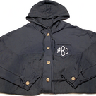 BLOOPER CLOTHING: Monogrammed Waffle Knit Shacket