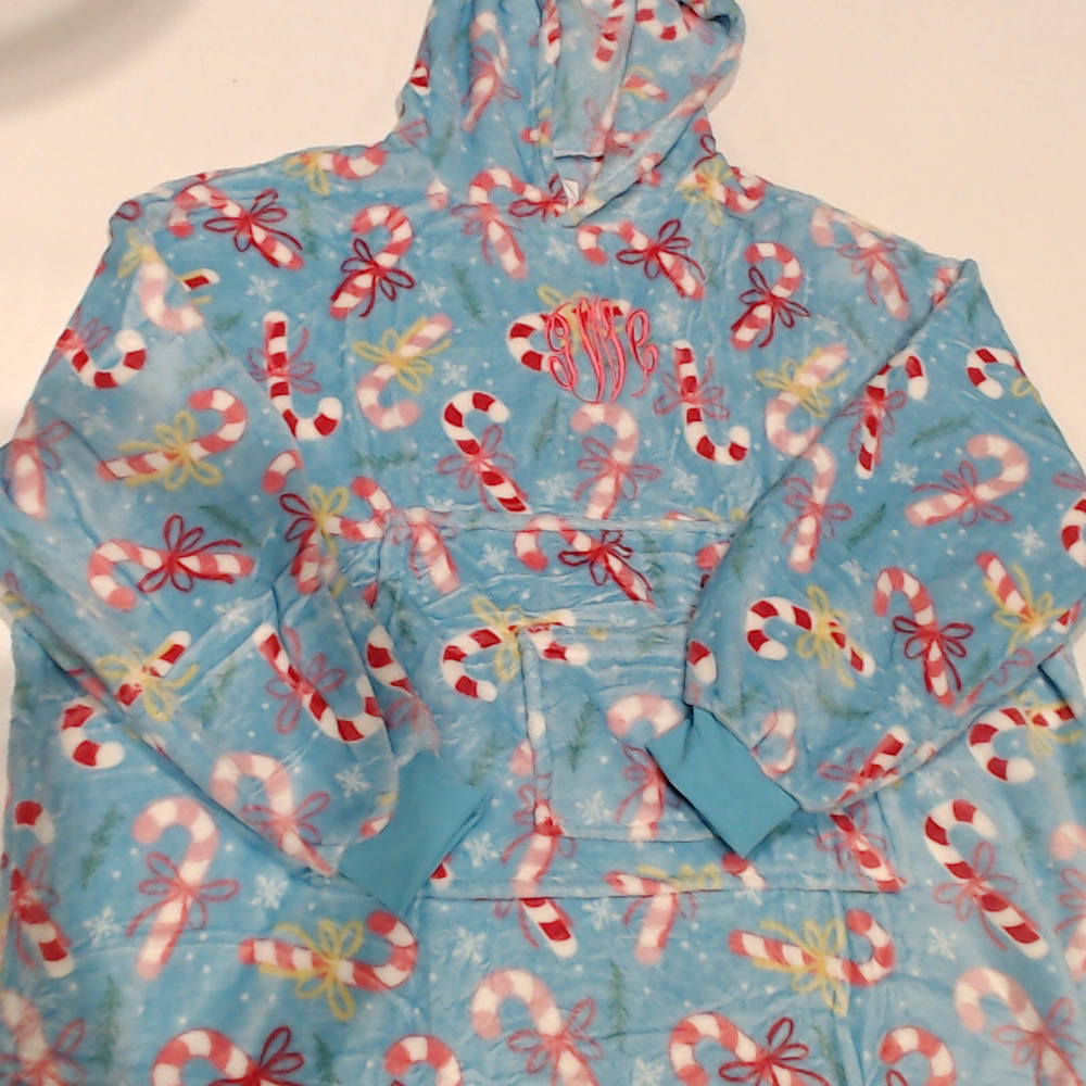BLOOPER CLOTHING: Monogrammed Oversized Blanket Hoodie