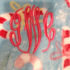 BLOOPER CLOTHING: Monogrammed Oversized Blanket Hoodie