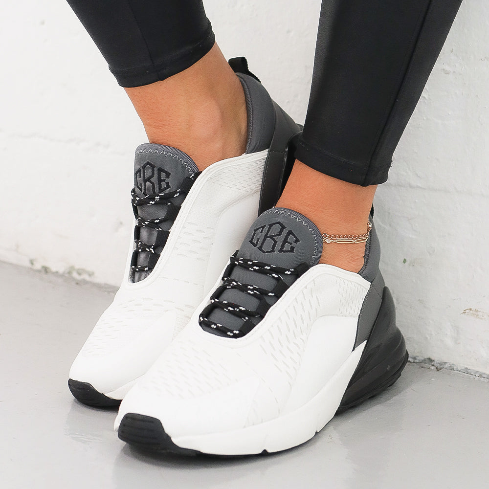 charcoal colorblock sneakers