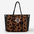 Monogrammed Neoprene Tote | Hickory Leopard