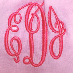 BLOOPER KIDS: Monogrammed Baby Layette Gown