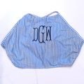 BLOOPER SWIM: Monogrammed High Neck Bikini Top