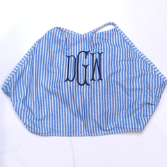 BLOOPER SWIM: Monogrammed High Neck Bikini Top