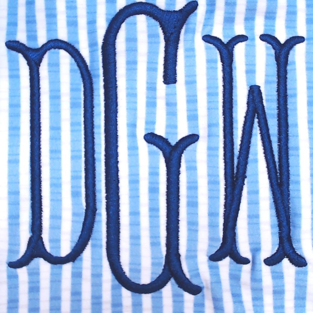 BLOOPER SWIM: Monogrammed High Neck Bikini Top
