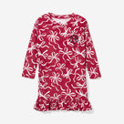 Monogrammed Girls Nightgown | Red Bow-utiful