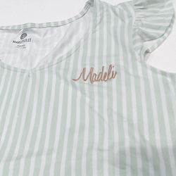 BLOOPER CLOTHING: Monogrammed Ruffle Pajamas