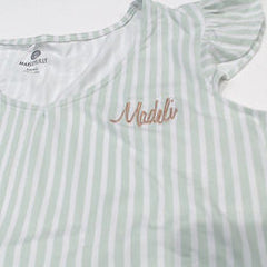 BLOOPER CLOTHING: Monogrammed Ruffle Pajamas