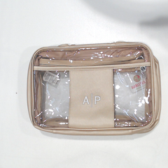 BLOOPER BAG: Monogrammed Clear Toiletry Case