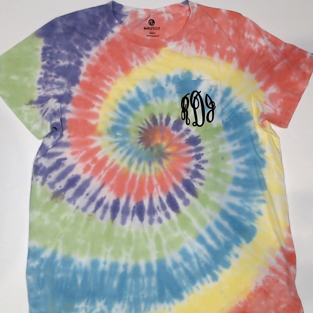 BLOOPER CLOTHING: Monogrammed Tie Dye T-Shirt