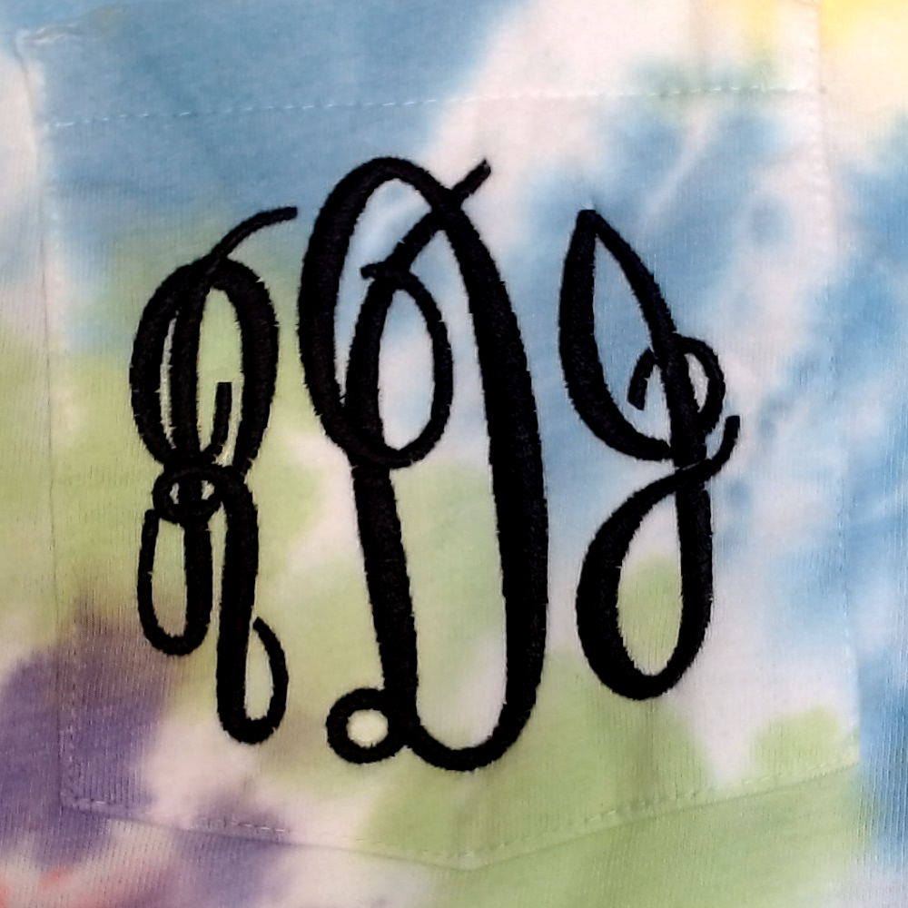 BLOOPER CLOTHING: Monogrammed Tie Dye T-Shirt