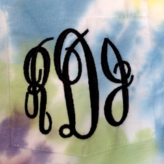 BLOOPER CLOTHING: Monogrammed Tie Dye T-Shirt