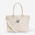 Delta Gamma Laptop Tote Bag | Bone