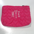 BLOOPER BAG: Monogrammed Heart Cosmetic Bag