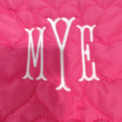 BLOOPER BAG: Monogrammed Heart Cosmetic Bag
