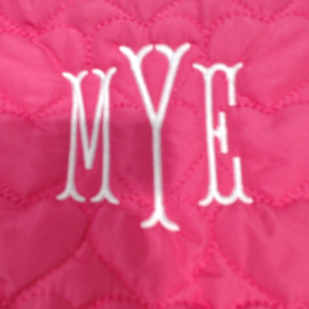 BLOOPER BAG: Monogrammed Heart Cosmetic Bag