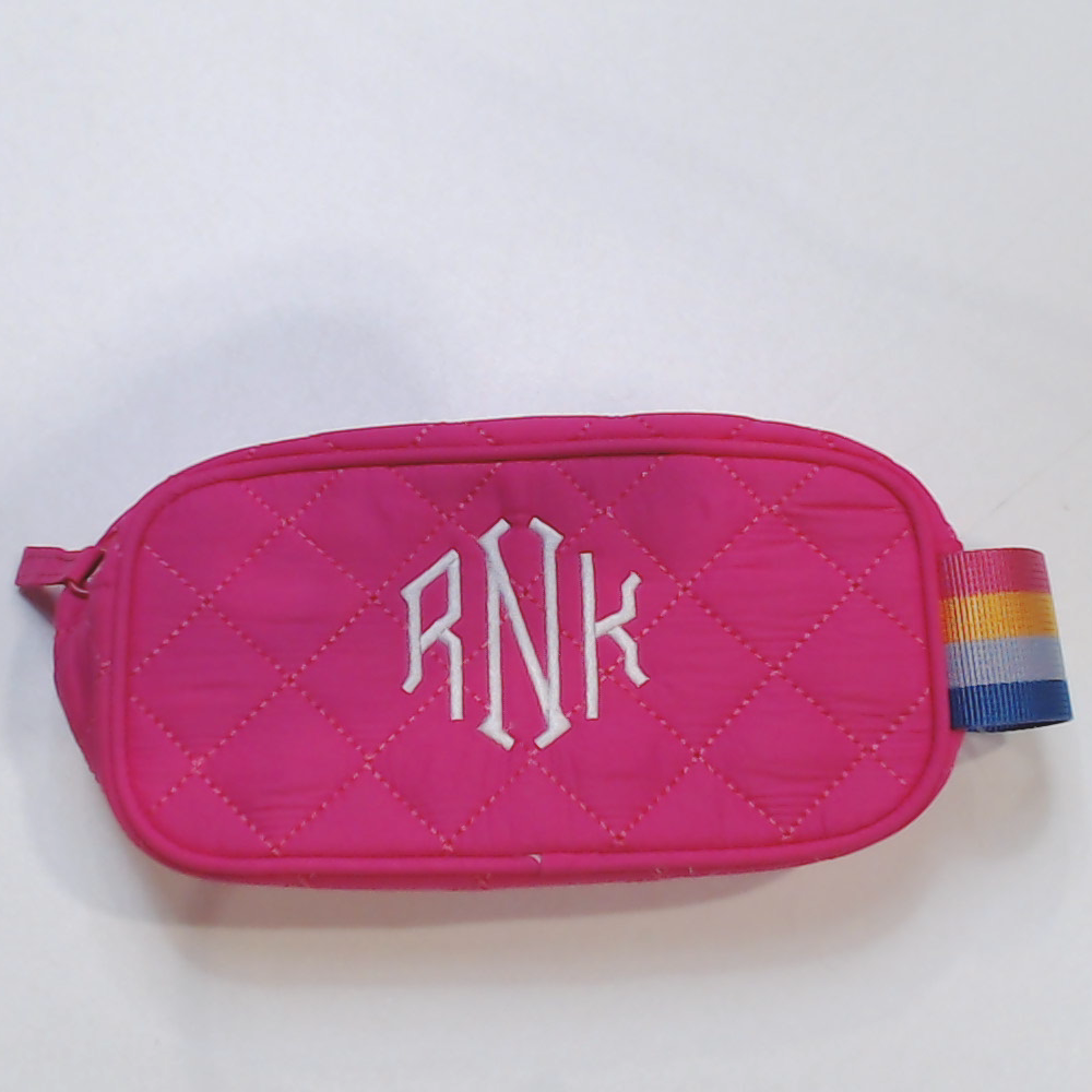 BLOOPER KIDS: Monogrammed Kids Diamond Quilted Cosmetic Case