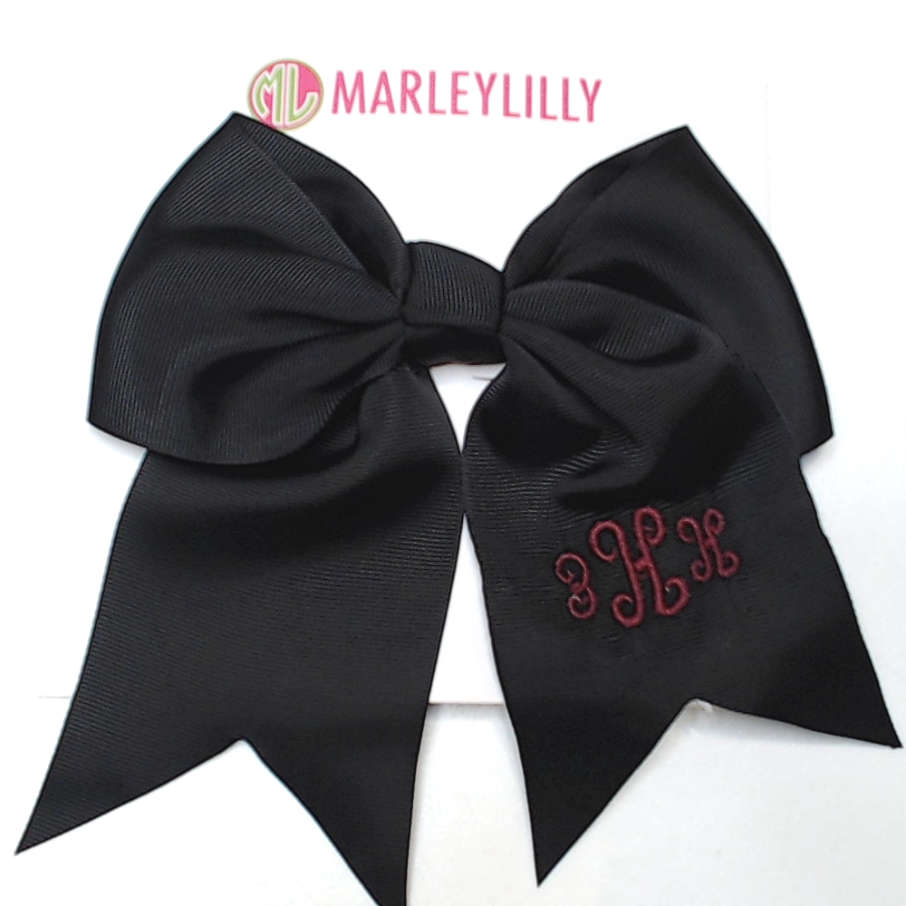 BLOOPER KIDS: Monogrammed Girls Hair Bow