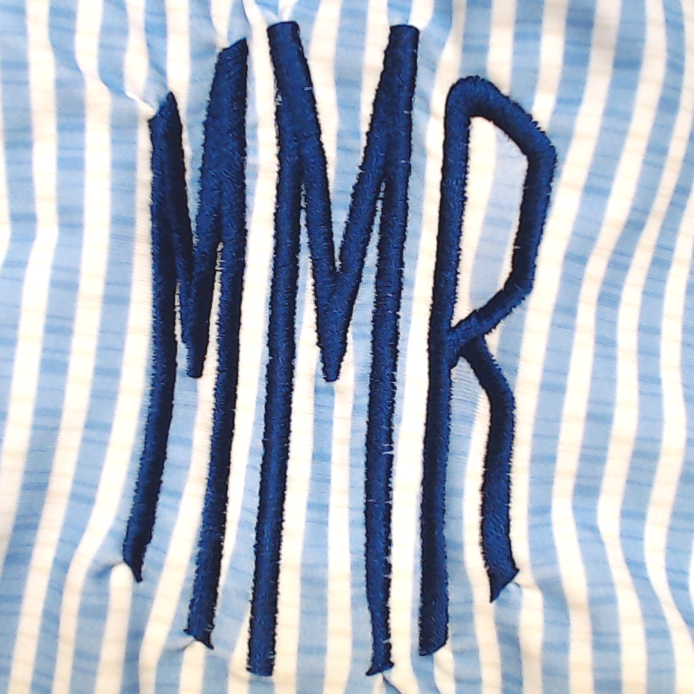 BLOOPER SWIM: Monogrammed Ruched Tankini