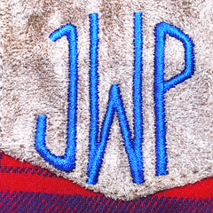 BLOOPER KIDS: Monogrammed Kids Plaid Layering Tunic