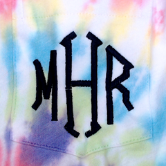 BLOOPER CLOTHING: Monogrammed Tie Dye Tank Top