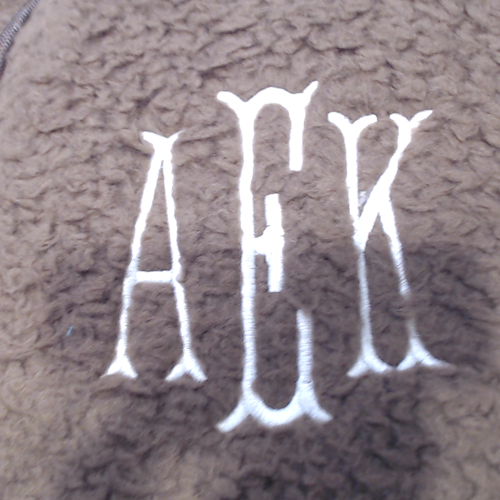 BLOOPER CLOTHING: Monogrammed Sherpa Pullover