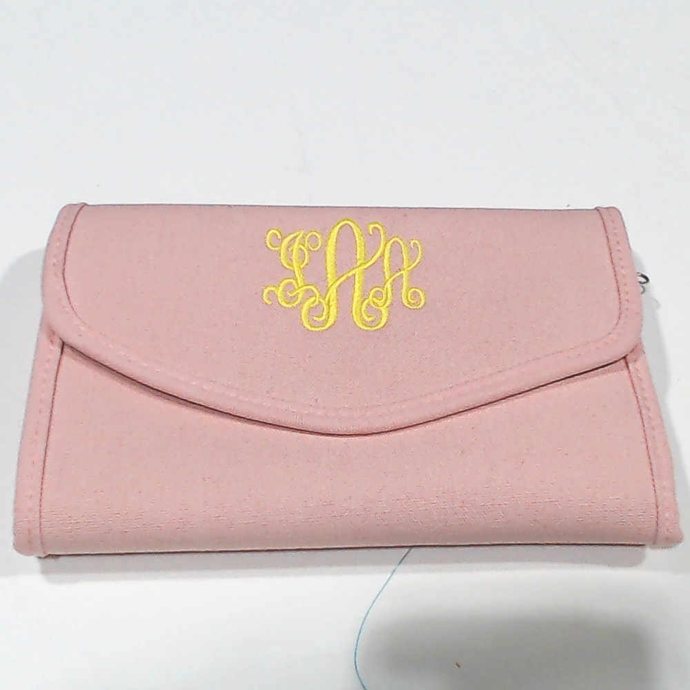 BLOOPER BAG: Monogrammed Travel Jewelry Organizer