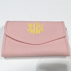 BLOOPER BAG: Monogrammed Travel Jewelry Organizer
