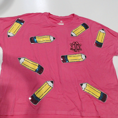 BLOOPER CLOHTING: Monogrammed Sequin Teacher Tee