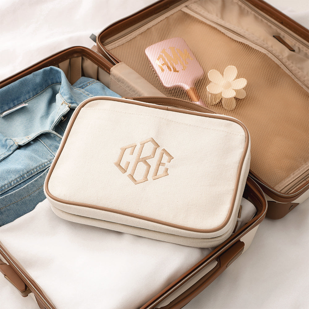 Monogrammed Travel Toiletry Bag