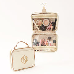 ivory travel toiletry bag studio shot