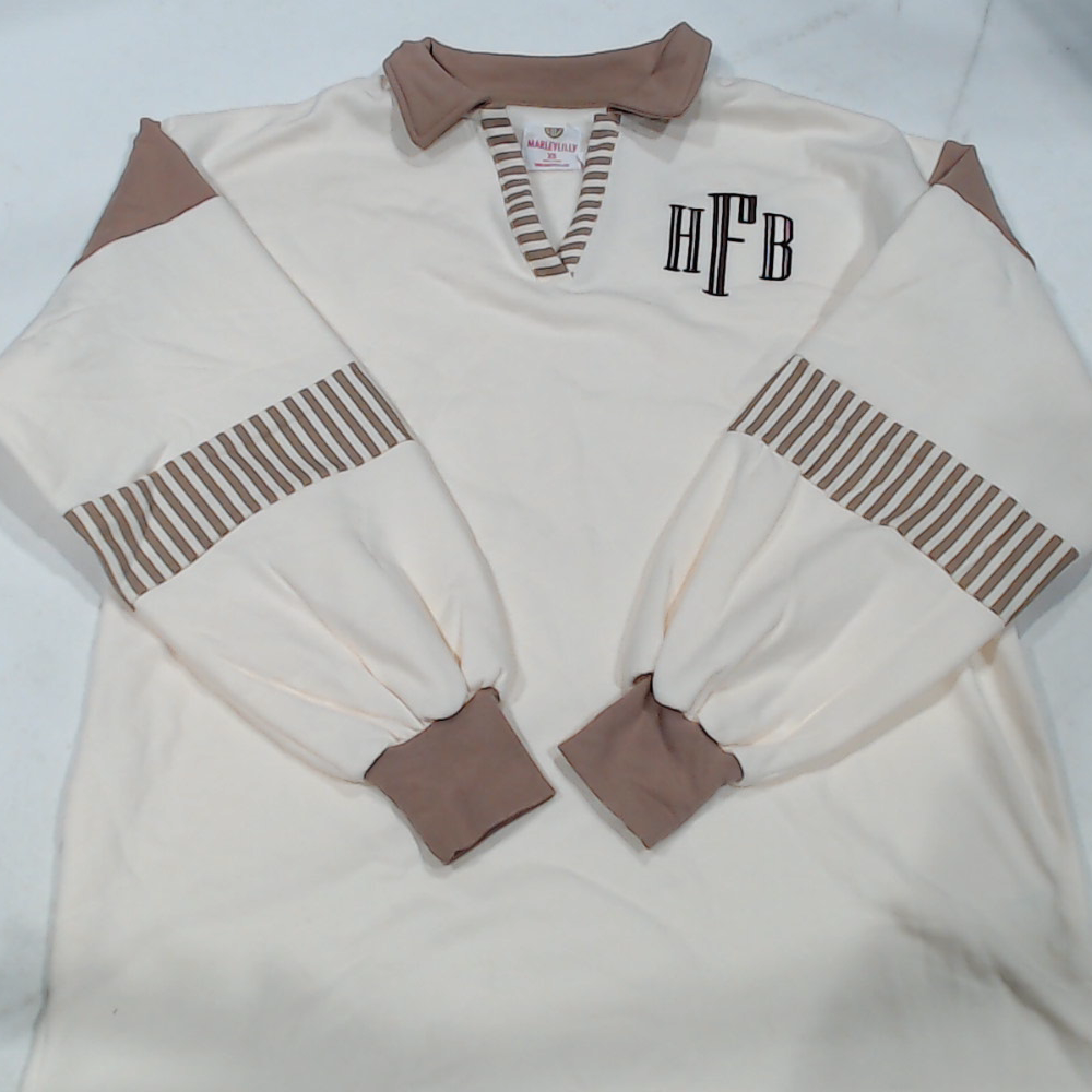 BLOOPER CLOTHING: Monogrammed Colorblock Sweatshirt