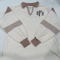 BLOOPER CLOTHING: Monogrammed Colorblock Sweatshirt