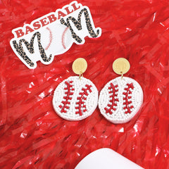 423.83 KB beaded baseball earrings on pom pom with baseball mom sticker