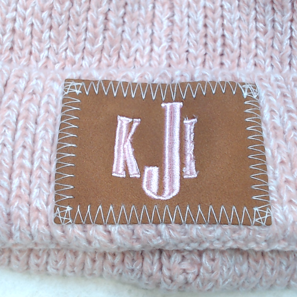 BLOOPER KIDS: Monogrammed Kids Pom Pom Beanie
