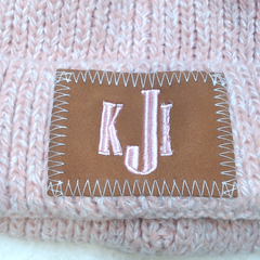 BLOOPER KIDS: Monogrammed Kids Pom Pom Beanie