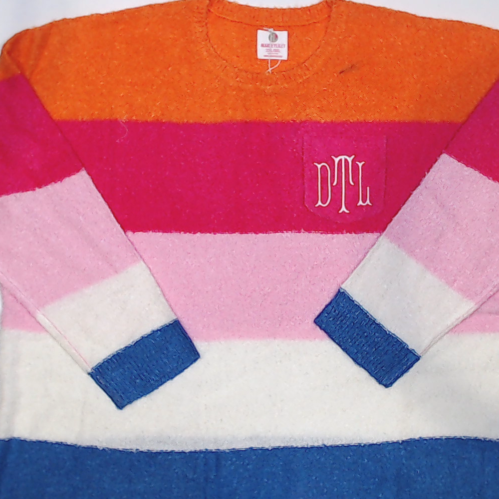 BLOOPER CLOTHING: Monogrammed Sweater