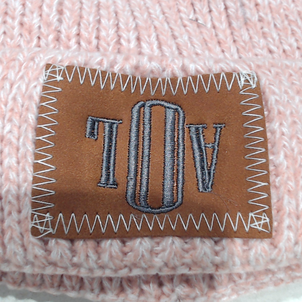 BLOOPER KIDS: Monogrammed Kids Pom Pom Beanie