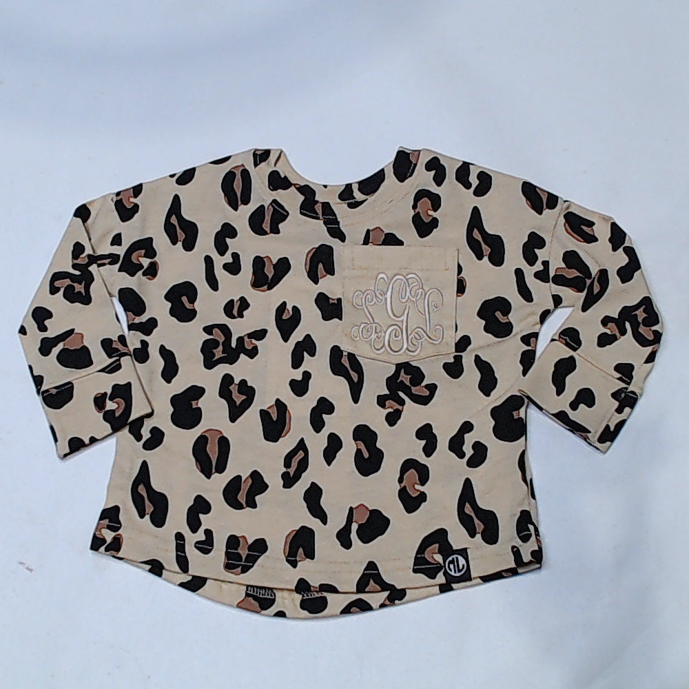 BLOOPER KIDS: Monogrammed Kids Long Sleeve Shirt