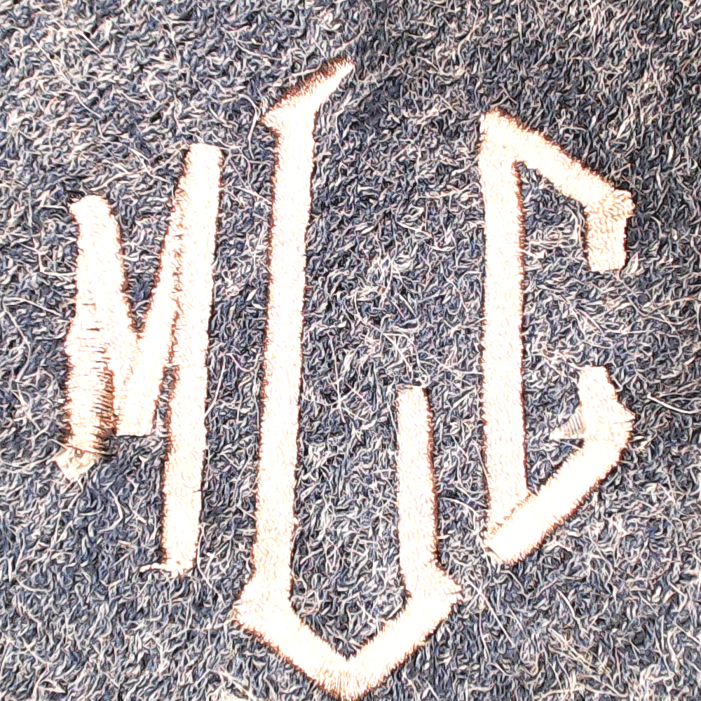 BLOOPER CLOTHING: Monogrammed Fringe Poncho
